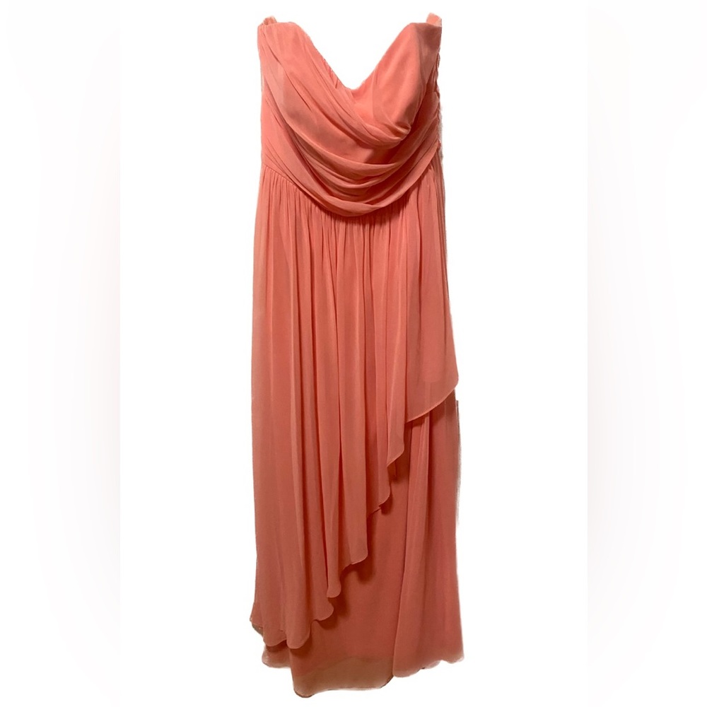 Pink Strapless Dress - Dessy Collection